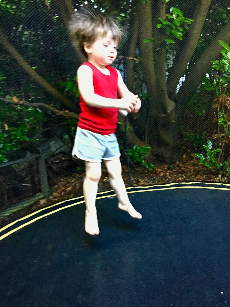 by Jenny Wyatt: My two-year old grandson "springs" into summer.
